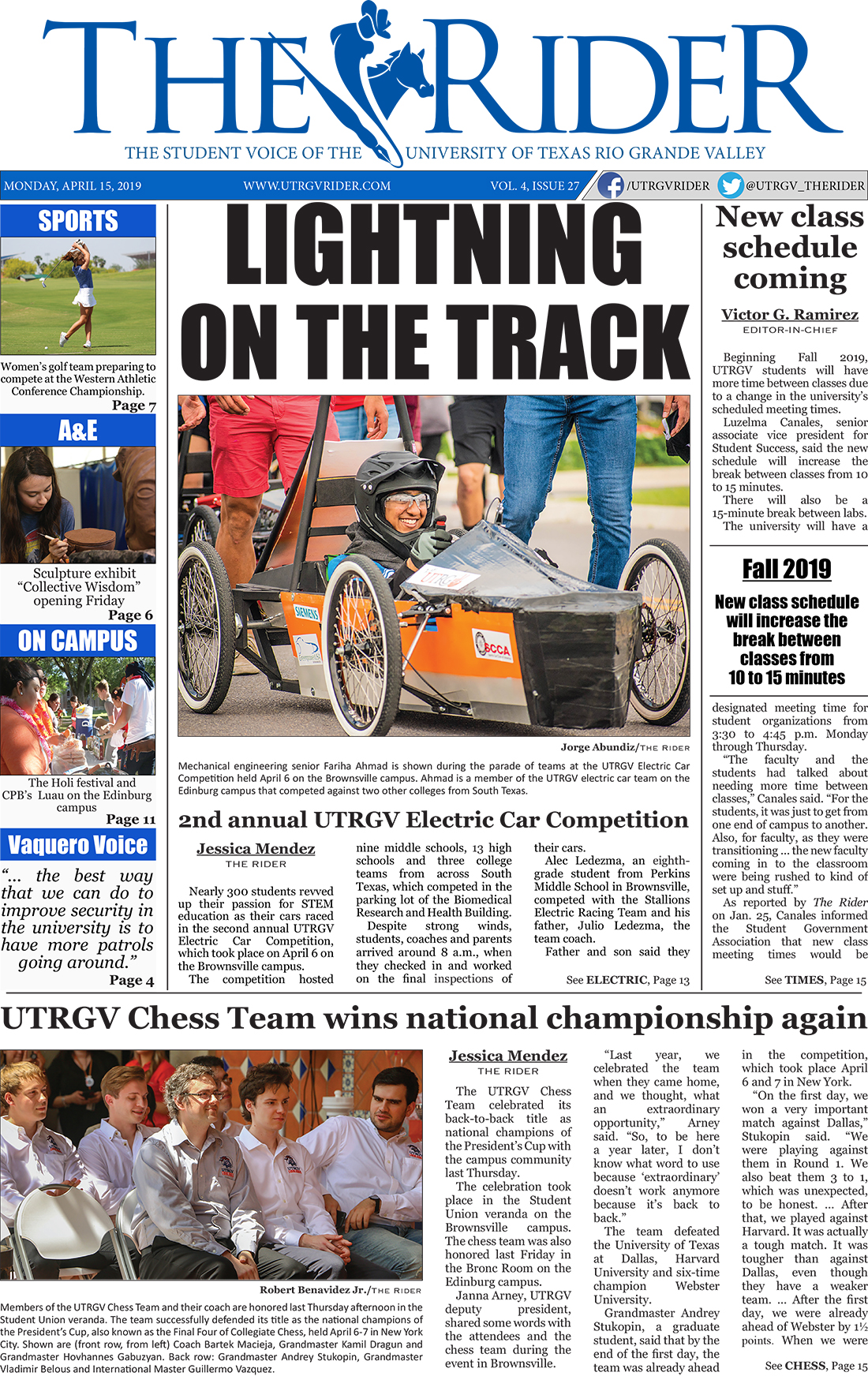 Vol. 4 The Rider Newspaper