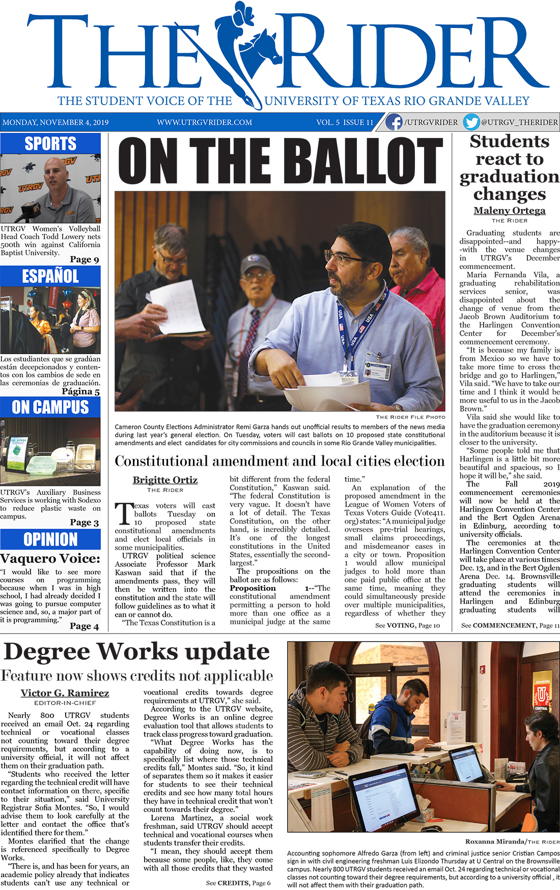 Vol. 5 – The Rider Newspaper