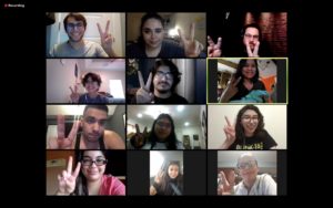 Equal Arts Productions, a new organization at UTRGV, holds its first meeting on Jan. 22 via Zoom. Shown are (top row, from left) John Medrano, Berlyn Tijerina and Ramiro Castro. Second row: Brianna Garcia, Marco Rodriguez and Annie Solis. Third row: Abelardo Treviño, Esmeralda Oliva and Laura Martinez. Bottom row: Eliza Garza, Ivy Vidal and Gloria Orta. Photos Courtesy Berlyn Tijerina
