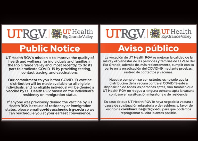 On Feb. 20, an individual was denied a vaccine at the Edinburg vaccination site for not having a Social Security number. However, the Texas Department of State Health Services does not require immigration status or proof of residency for vaccination. In response to this, the university has made an effort to reach out to those individuals who were denied a vaccine and has partnered with La Unión Del Pueblo Entero to create a statement. Photo Courtesy Patrick Gonzales