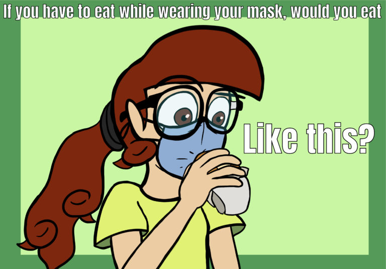 How to eat with your mask(part 1) copy