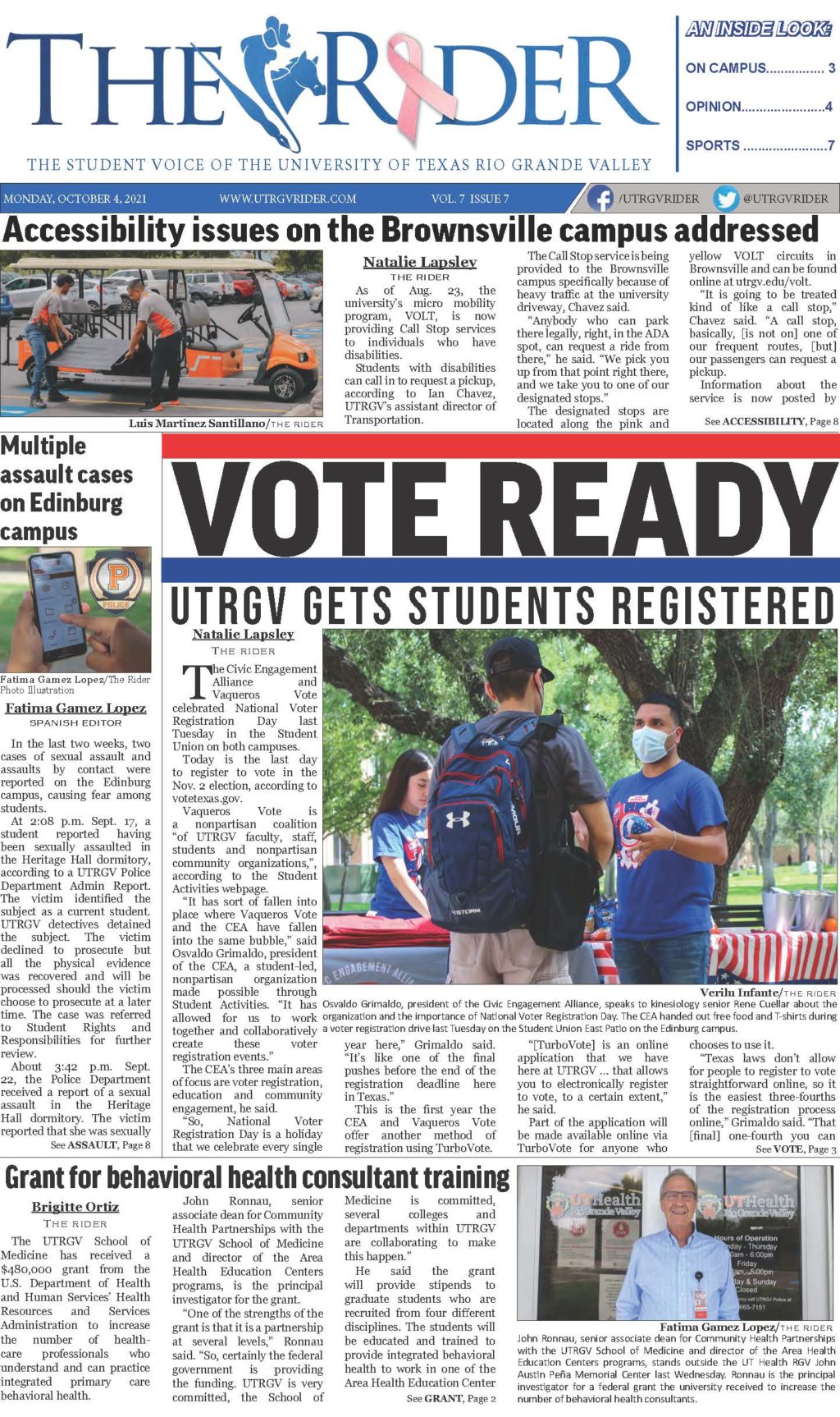 Vol. 7 - The Rider Newspaper