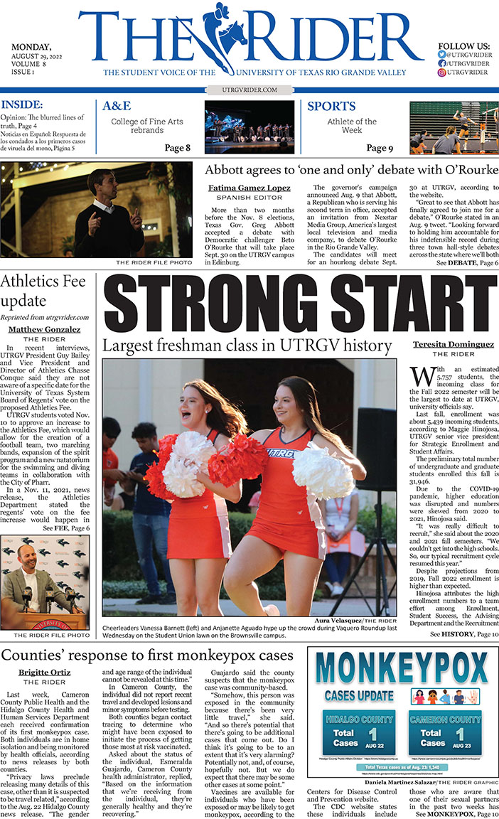 Vol. 8 – The Rider Newspaper
