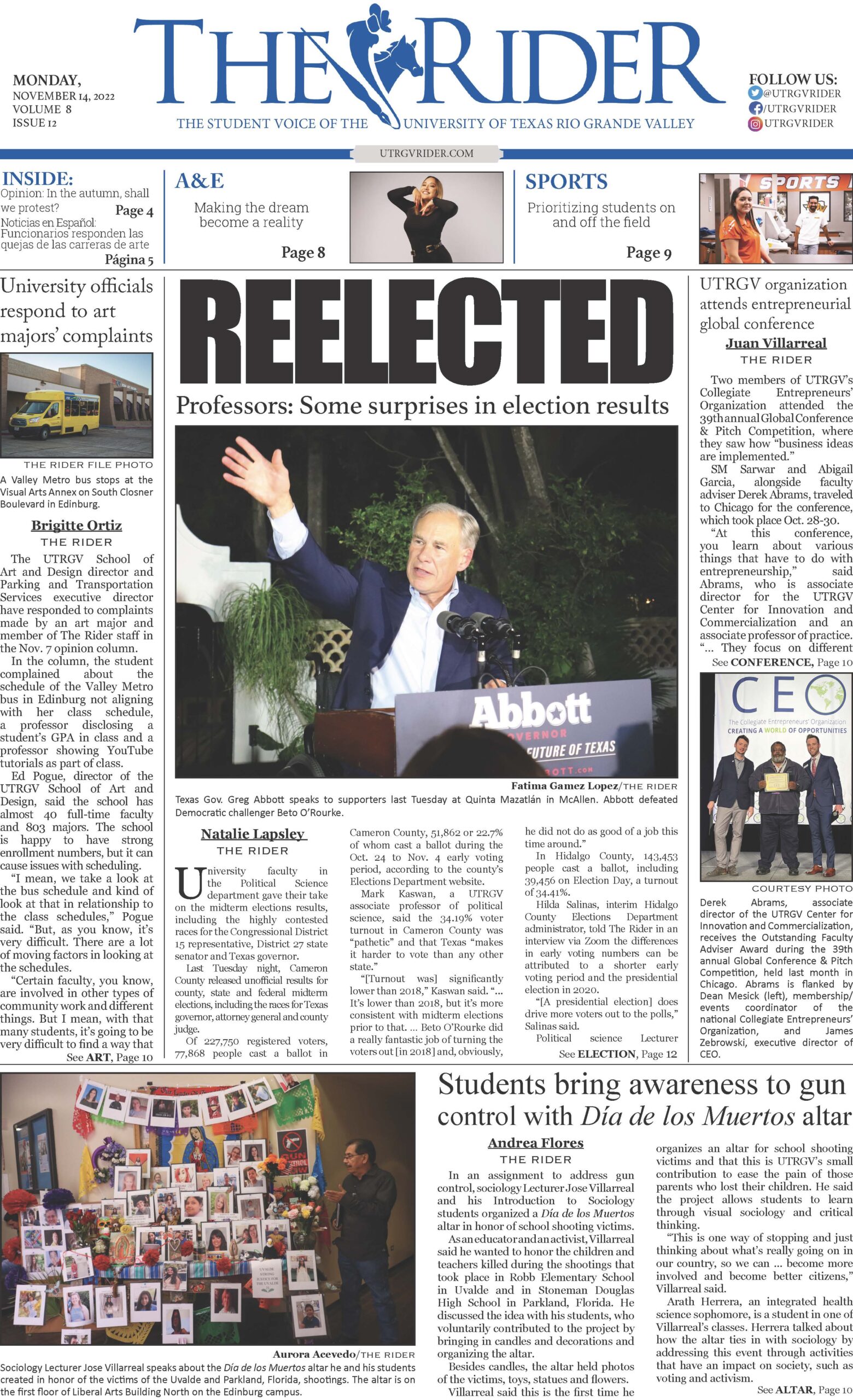 Vol. 8 – The Rider Newspaper