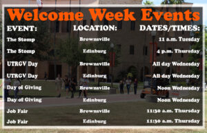 Welcome week events