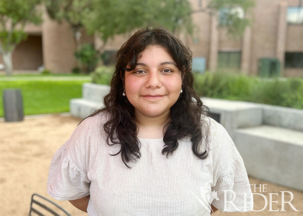 “I do feel connected to my heritage because I feel, like, in this environment in the UTRGV aspect, I feel like everybody is very welcoming and homey, and understands the situations of being Hispanic or, like, being [a] first-generation student like I am.” Anahi Perez nursing freshman