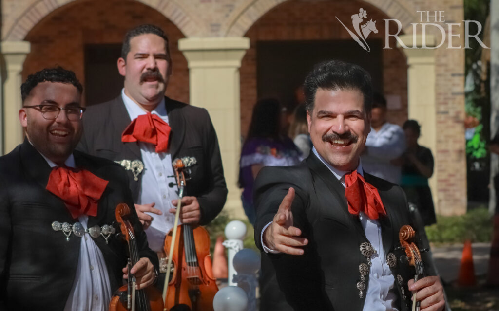 Mariachi Siete Leguas performs Wednesday at the Charreada on the Student Union lawn on the Brownsville campus. The event was hosted by UTRGV Student Activities, Campus Activities Board and the Student Union.
Mykel Del Angel/THE RIDER