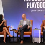 Jaeda Rael (from left), ESPN+ sideline reporter at UTRGV, moderates a panel between Chasse Conque, senior vice president and director of Athletics; Omar Ochoa, Edinburg mayor; and Hiren Govind (not pictured), former Edinburg Chamber of Commerce president and local business owner, hosted by the Edinburg Chamber of Commerce and the Edinburg Economic Development Corporation, Thursday at the Edinburg Conference Center at Renaissance.