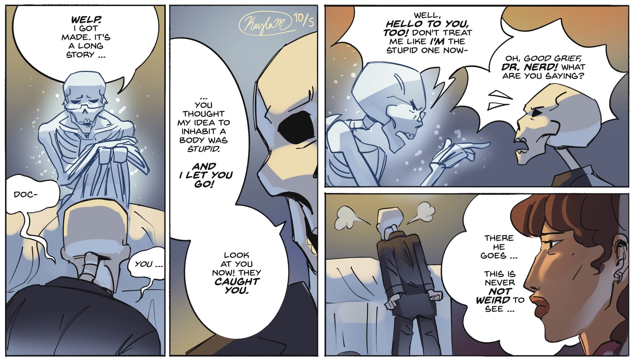 Baby Rider Instergram Cadaver Conversations: Coworkers #5 - The Rider Newspaper Comic